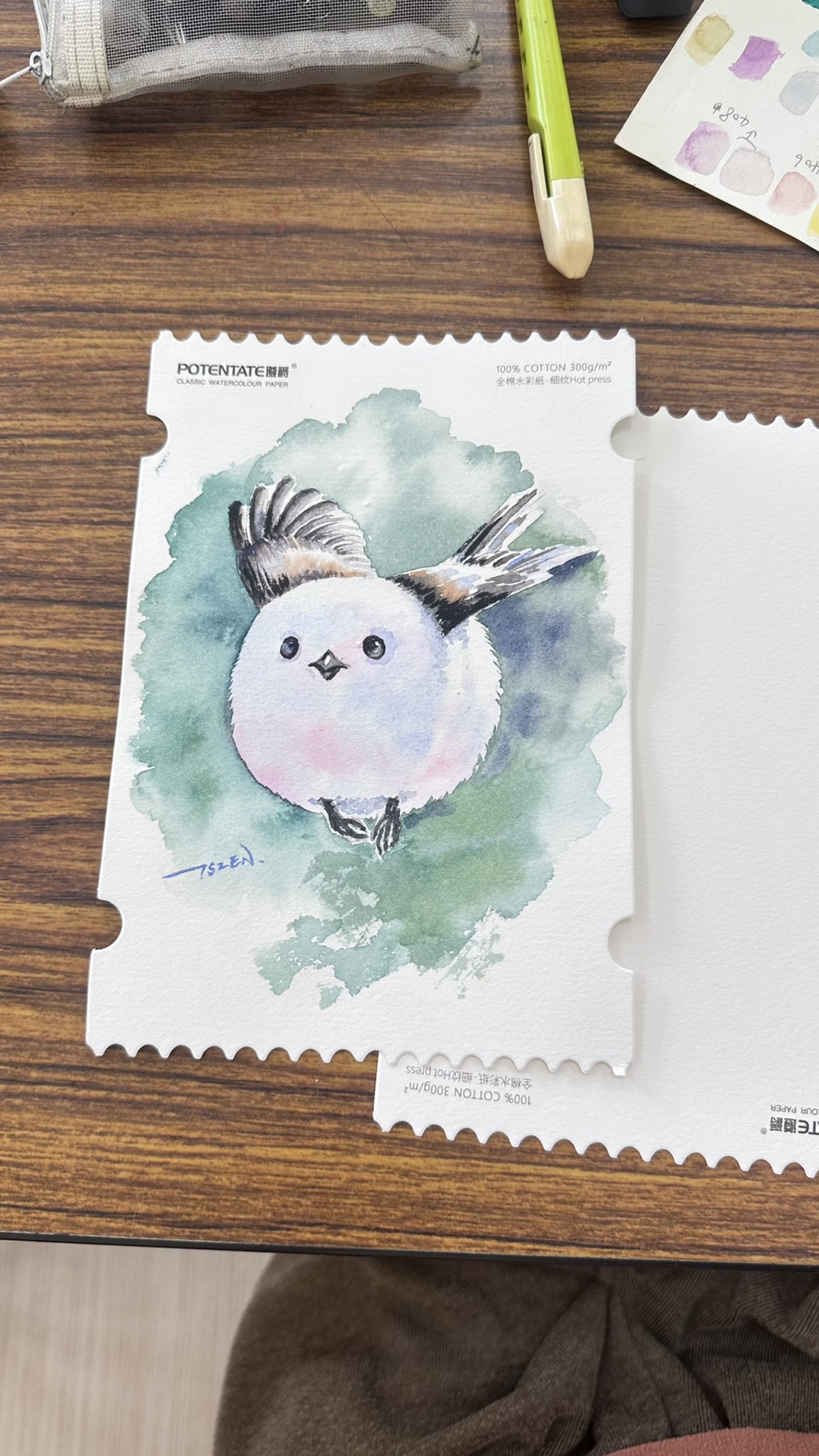 細膩疊色作品
