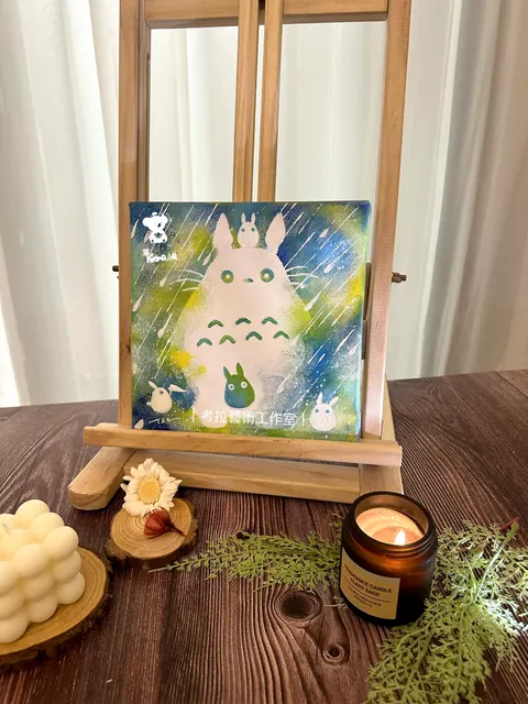 森之龍貓壓克力作品