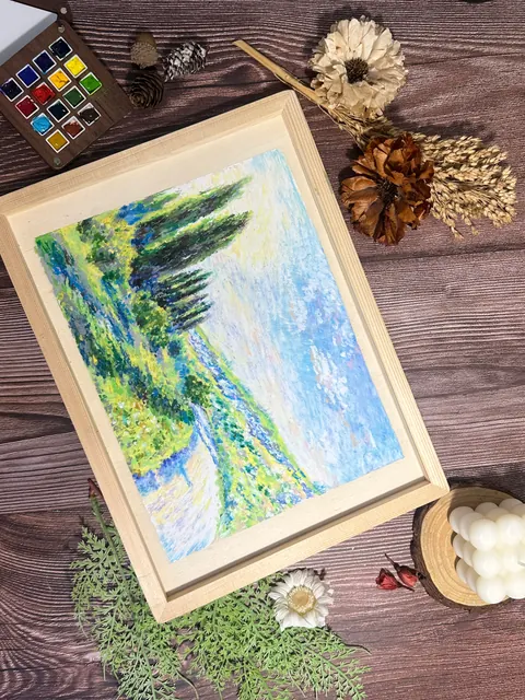 普羅旺斯小路｜油性粉彩作品